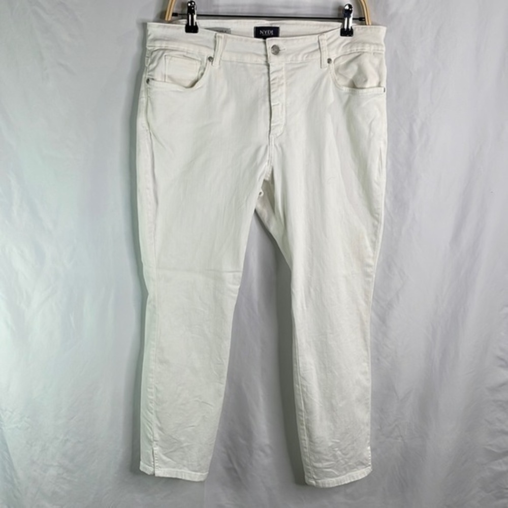 NYDJ Ami skinny ankle white jeans